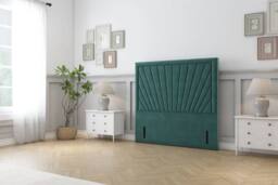 "Sloomy Somerset Plush 54"" Floor Standing Headboard in Emerald - Size: Double" - thumbnail 2