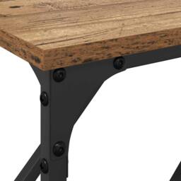 Berkfield Home Table Console Table Old Wood 180x23x75 cm Engineered Wood in Brown - Size: 180 x 23 x 75 cm - thumbnail 8