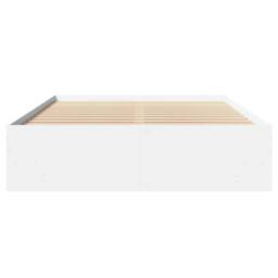 Berkfield Home Bed Frame Frame White 120x190 cm Small Double Wood - thumbnail 5