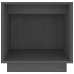 Berkfield Home Elegant Bedside Cabinet Grey 40x30x40 cm Solid Wood Pine - Size: 40 x 30 x 40 cm - thumbnail 4