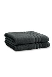 Catherine Lansfield 'Zero Twist' Cotton Bath Sheet Pair in Grey - thumbnail 5