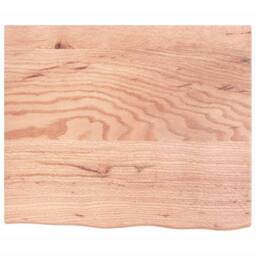 Berkfield Home Elegant Basin Shelf Wall Mounted Steel & Solid Wood Oak in Brown - thumbnail 8