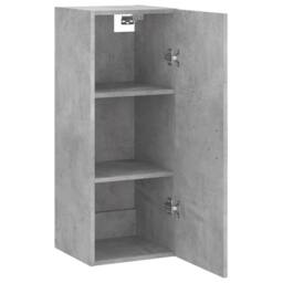Berkfield Home Wall Mounted Cabinet Concrete Grey 34.5x34x90 cm - thumbnail 6
