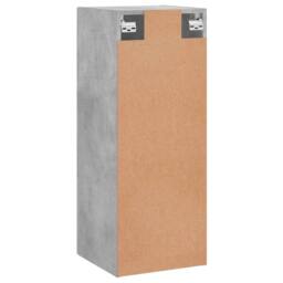 Berkfield Home Wall Mounted Cabinet Concrete Grey 34.5x34x90 cm - thumbnail 9