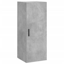 Berkfield Home Wall Mounted Cabinet Concrete Grey 34.5x34x90 cm - thumbnail 3