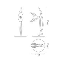 Netlighting Eclipse Tall Table Lamp 1 Light G9 Black Chrome - thumbnail 2