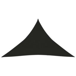 Berkfield Home Sunshade Sail 160 g/m ² Black 5x5x6 m HDPE - thumbnail 1
