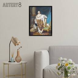 "Artery8 Duplessis King Louis XVI Royal Portrait Framed Canvas Wall Art Print - Size: W12"" x H16""" - thumbnail 3