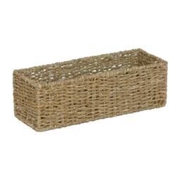 EONLION Space-save Wicker Storage Basket in Brown - Size: 500mm