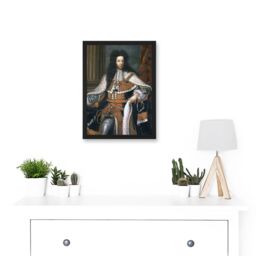 Artery8 Wissing Portrait King William III England Orange Painting Artwork Framed Wall Art Print A4 in Black - thumbnail 2