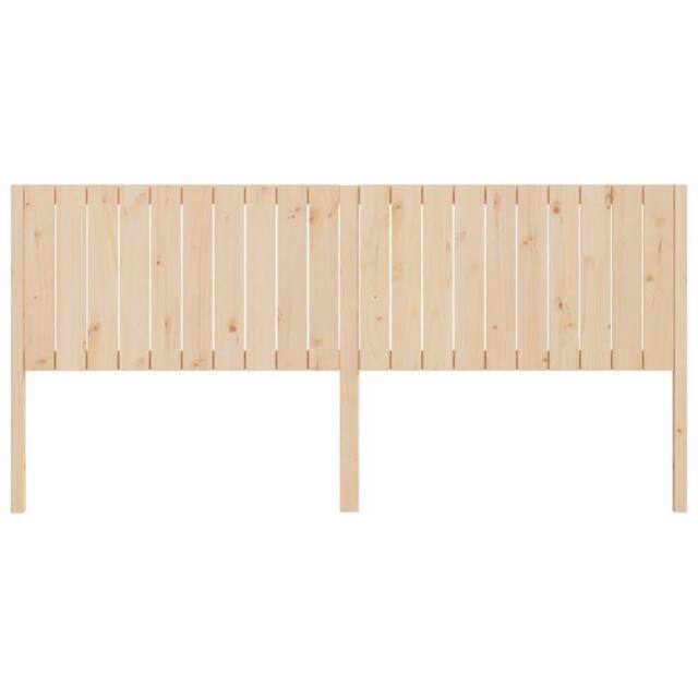 Berkfield Home Beautiful Bed Headboard 205.5x4x100 cm Solid Wood Pine in Natural - image 1