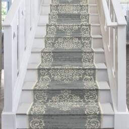 runrug Stair Runner Carpet for Staircases - Soft & Comfy, 9mm - 'Bayeux' in Grey - Size: 70 cm x 480 cm - thumbnail 1