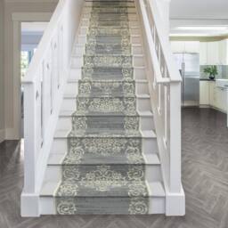 runrug Stair Runner Carpet for Staircases - Soft & Comfy, 9mm - 'Bayeux' in Grey - Size: 70 cm x 480 cm - thumbnail 2