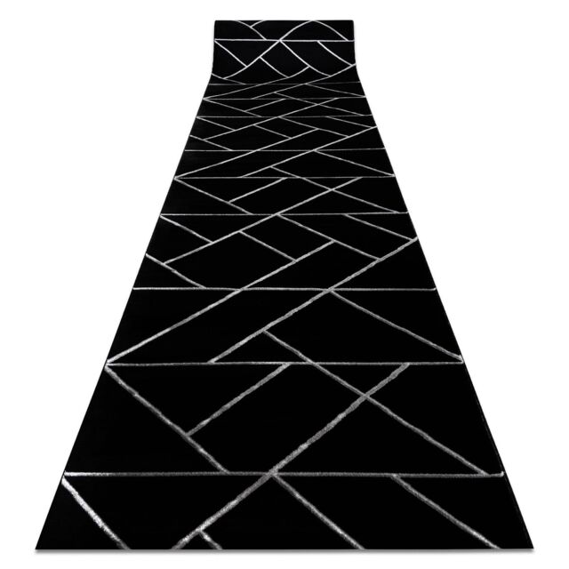 RugsX Exclusive Emerald Runner in Black - Size: 120 cm x 270 cm - image 1