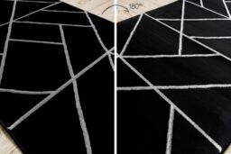 RugsX Exclusive Emerald Runner in Black - Size: 120 cm x 270 cm - thumbnail 3