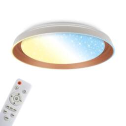 BRILONER Grey LED Ceiling Light Colour Changing Starry Sky Dimmable Remote 43cm - thumbnail 1