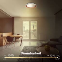 BRILONER Grey LED Ceiling Light Colour Changing Starry Sky Dimmable Remote 43cm - thumbnail 5