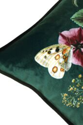 Evans Lichfield Midnight Garden Birds Printed Cushion in Green - Size: 43 cm x 43 cm - thumbnail 4