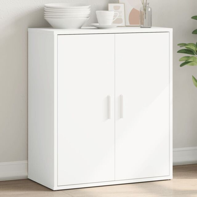 Berkfield Home Sideboard White 60x31x70 cm Engineered Wood - Size: 60 x 31 x 70 cm - image 1