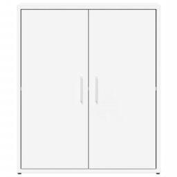 Berkfield Home Sideboard White 60x31x70 cm Engineered Wood - Size: 60 x 31 x 70 cm - thumbnail 5