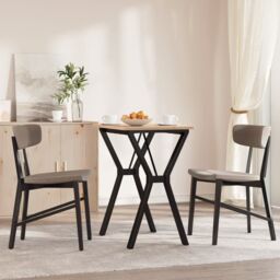 Berkfield Home Dining Table Legs Y-Frame 60x40x73 cm Steel in Black - Size: 60 x 40 x 73 cm - thumbnail 1