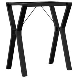 Berkfield Home Dining Table Legs Y-Frame 60x40x73 cm Steel in Black - Size: 60 x 40 x 73 cm - thumbnail 6