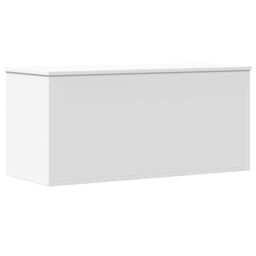 Berkfield Home Storage Box White 100x42x46 cm Engineered Wood - Size: 100 x 42 x 46 cm - thumbnail 2