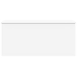 Berkfield Home Storage Box White 100x42x46 cm Engineered Wood - Size: 100 x 42 x 46 cm - thumbnail 4