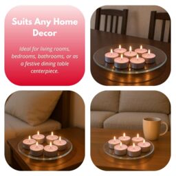 Marco Paul 10 Pack Rose Scented Candle Tealights in Baby Pink - thumbnail 6