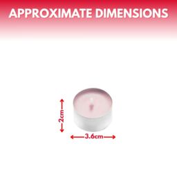 Marco Paul 10 Pack Rose Scented Candle Tealights in Baby Pink - thumbnail 2