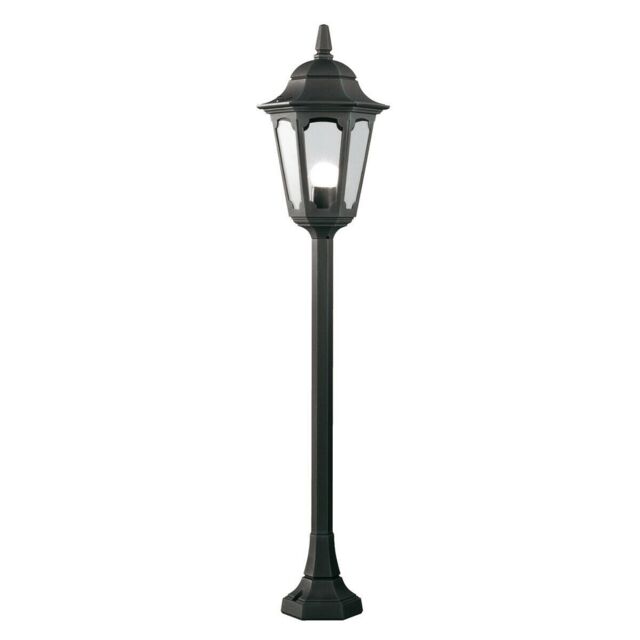 Loops Outdoor IP44 1 Bulb Short Mini Lamp Post Pillar Black LED E27 100W d02085