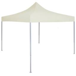 Berkfield Home Professional Folding Party Tent 2x2 m Steel Cream in Beige - thumbnail 2
