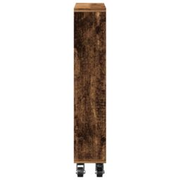 Berkfield Home Narrow Storage Trolley Old Wood 48x13x68 cm Engineered Wood in Brown - Size: 48 x 13 x 68 cm - thumbnail 5