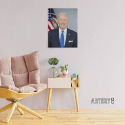 "Artery8 US President Joe Biden United States Canvas Wall Art Print - Size: W18"" x H24""" - thumbnail 3