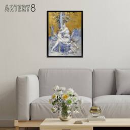 "Artery8 Luc Olivier Merson Eternity The Allegory of Time Framed Canvas Art in Gold - Size: W12"" x H16""" - thumbnail 3