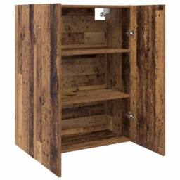 Berkfield Home Hanging cabinet Old wood 69.5 x 34 x 90 cm Engineered wood in Brown - thumbnail 5