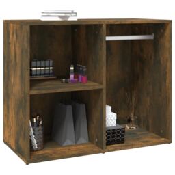 Berkfield Home Dressing Cabinet Smoked Oak 80x40x65 cm Engineered Wood in Brown - Size: 80 x 40 x 65 cm - thumbnail 5