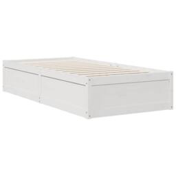 Berkfield Home Bookcase Bed without Mattress White 75x190cm Solid Wood Pine - Size: 75x190 cm - thumbnail 8