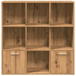 Berkfield Home Book Cabinet Artisan Oak 98x29x97.5 cm Engineered Wood in Brown - thumbnail 5