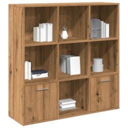 Berkfield Home Book Cabinet Artisan Oak 98x29x97.5 cm Engineered Wood in Brown - thumbnail 1