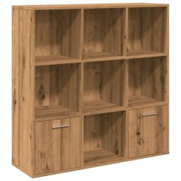Berkfield Home Book Cabinet Artisan Oak 98x29x97.5 cm Engineered Wood in Brown - thumbnail 2