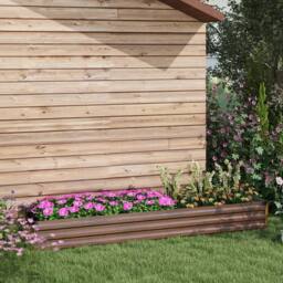 KORVIXA Dark brown Galvanised Raised Garden Bed - Size: 1.25kg - thumbnail 3