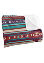 JQ Licensing James Piazza Southwest Turquoise Pattern Silky Touch Super Soft Throw Blanket 152 X 127 cm in White - thumbnail 3