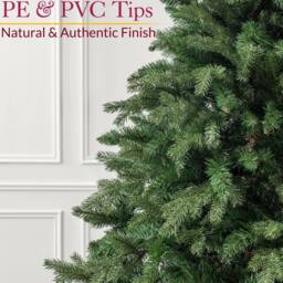 Christow Artificial Christmas Tree Realistic Fraser Fir with Stand 5ft to 8ft in Green - thumbnail 3