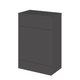Balterley Alrewas Contemporary Floor Standing WC Unit, Gloss Grey, 600mm in Grey