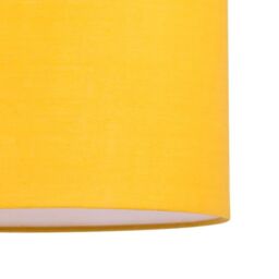 First Choice Lighting Set of 2 Tuscan - White Ceramic Lamps with Ochre Shade - thumbnail 3