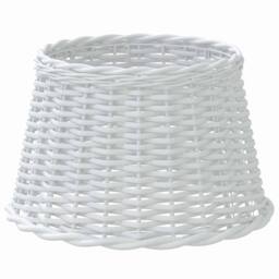 Berkfield Home Lamp Shade White √ò45x28 cm Wicker - Size: 45x28 cm