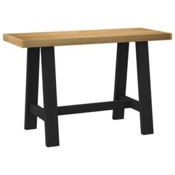 Berkfield Home Desk NOAIN A-Shaped Legs 120x50x75 cm Solid Wood Pine in Brown - Size: 120 x 50 x 75 cm - thumbnail 5