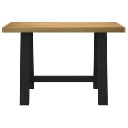 Berkfield Home Desk NOAIN A-Shaped Legs 120x50x75 cm Solid Wood Pine in Brown - Size: 120 x 50 x 75 cm - thumbnail 3