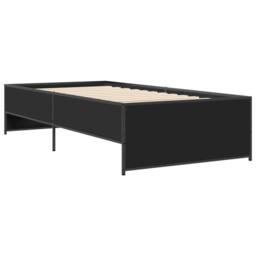 Berkfield Home Durable Bed Frame without Mattress Black 75x190 cm Small Single - thumbnail 6